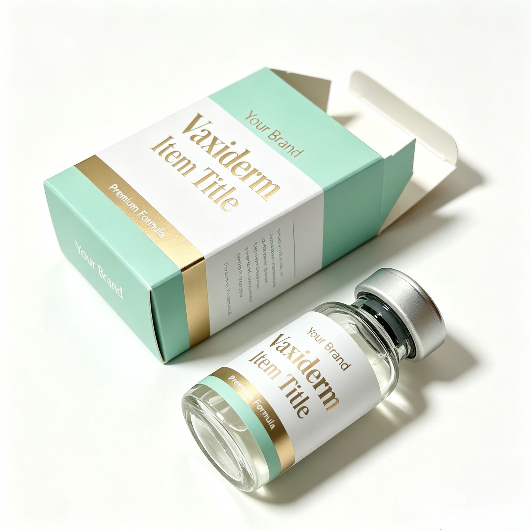 Nutrition In Fitness - Op maat gemaakte peptide-vial waterdichte HD-etiketdozen
