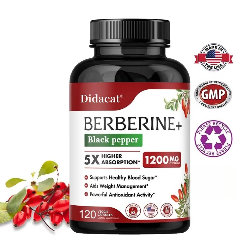 Apple Cider Vinegar Pill - Berberine Hcl-Supplement-Voor Metabolisme En Cholesterol, Gewichtsbeheersing,