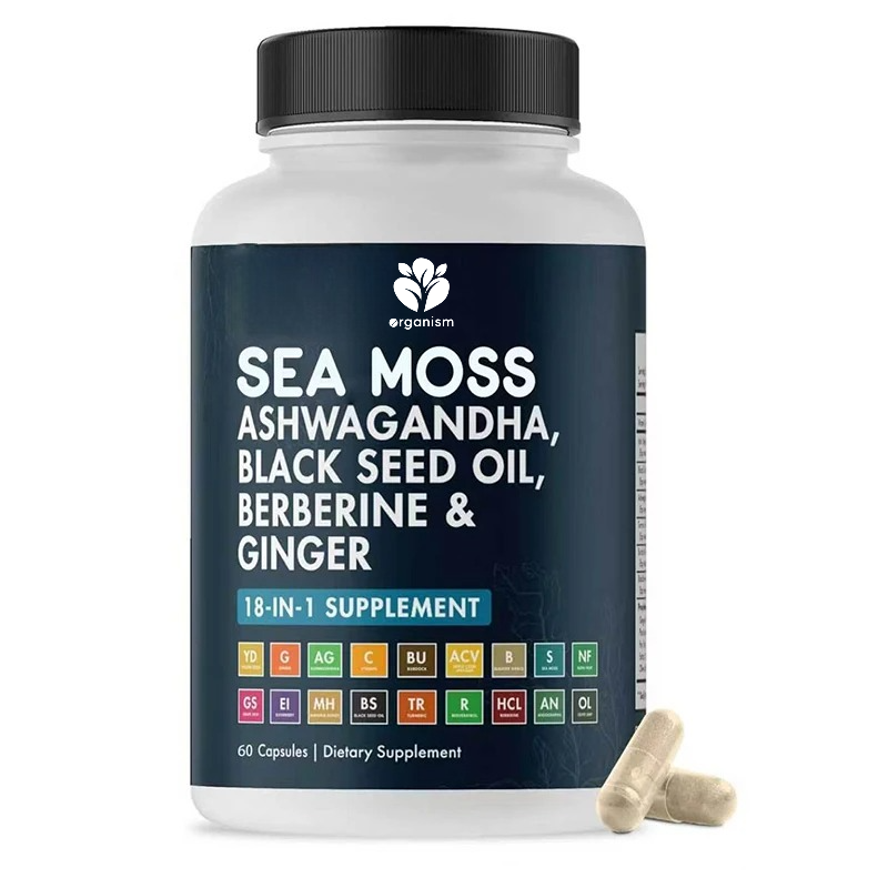 Apple Cider Vinegar Pill - Zeewier-zwartezaadolie, gember supplement. Resveratrol, honing, appelciderazijn