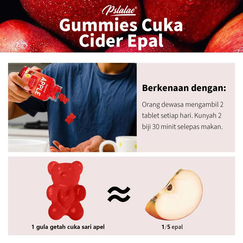 Appelcider-azijngummies - Gewi - Apple Cider Vinegar Pill recensie en prijs