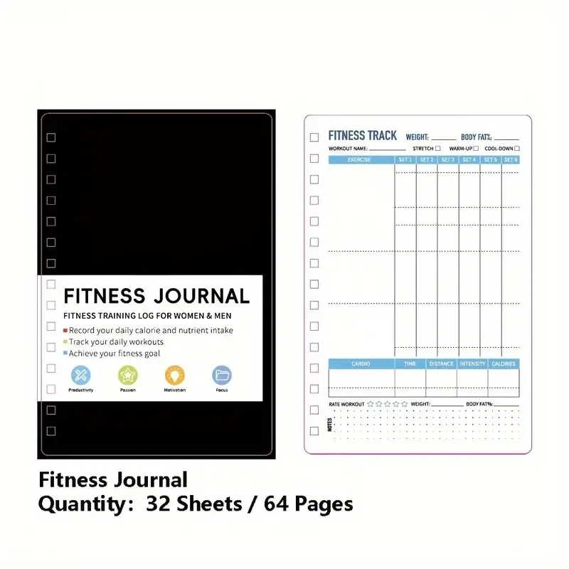 Spiraalvormig notitieboekje Da - Nutrition Fitness Plan recensie en prijs