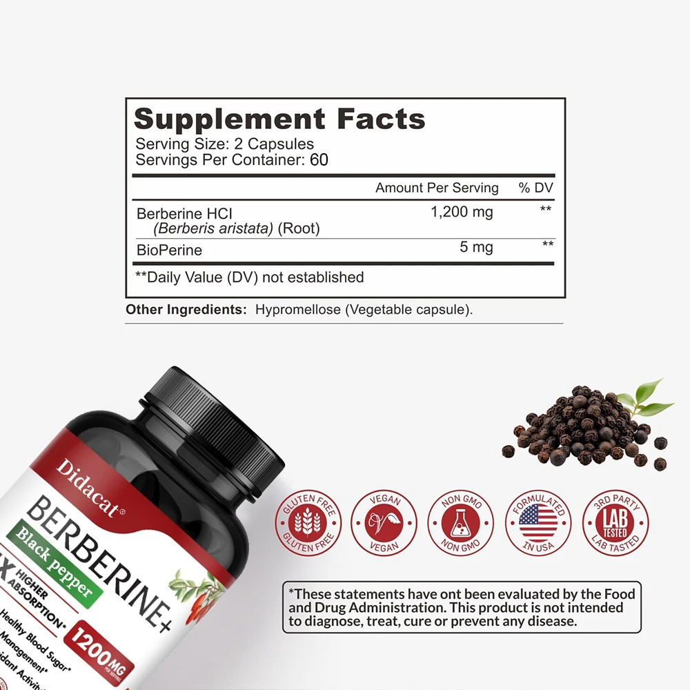 Berberine Hcl-Supplement-Voor  - Apple Cider Vinegar Pill recensie en prijs