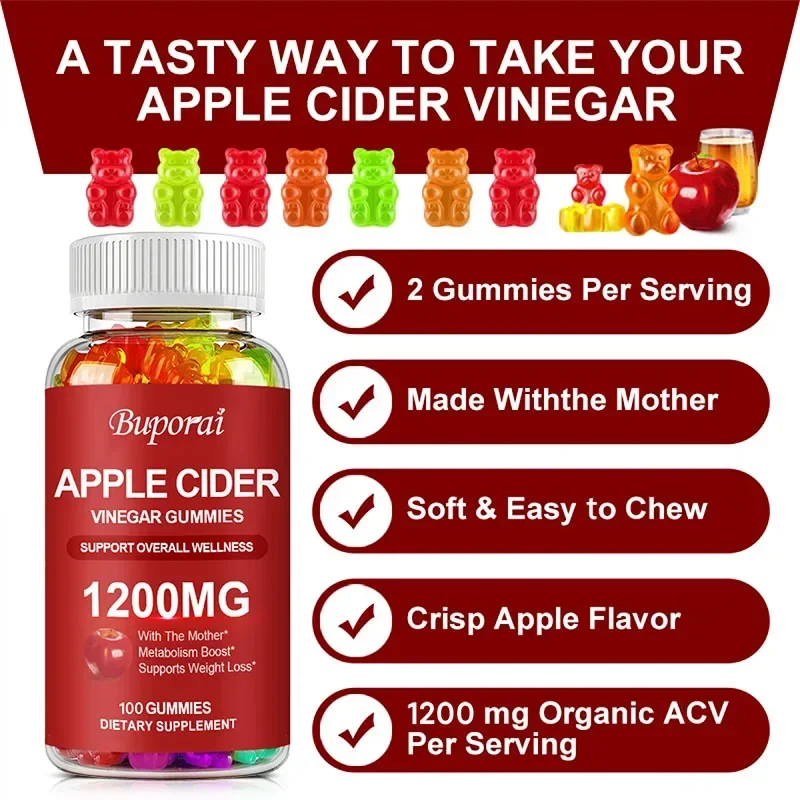 Appelciderazijn Gummies 1200MG - Apple Cider Vinegar Pill recensie en prijs